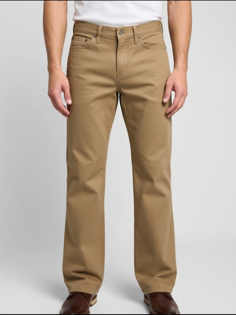 Dockers Men's Bootcut Jeans in Khaki